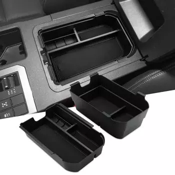 Auovo 2 Tier Design Toyota New Land Cruiser 250 Land Cruiser Console Box April Center Console Tray Car Storage Box 3D Tray Accessories Car Model