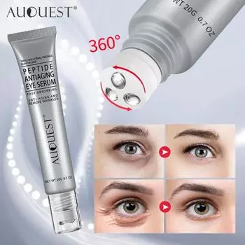 AUQUEST Пептидный крем для глаз против старения, против морщин, против темных кругов, против отечности, мешков под глазами, сыворотка для ухода за глазами, 20 г