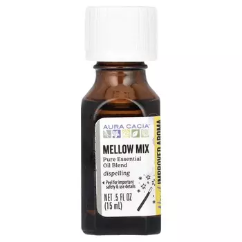 Aura Cacia, Чистая смесь эфирных масел, Mellow Mix, 0,5 жидких унций (15 мл)