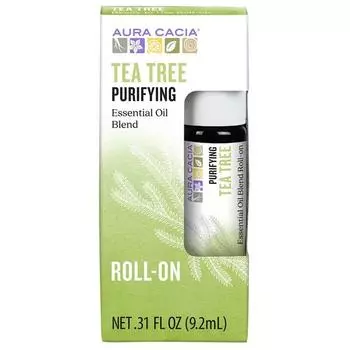 Aura Cacia Essential Oil Blend Purifying Roll-On Tea Tree, 9,2 мл, 1 упаковка