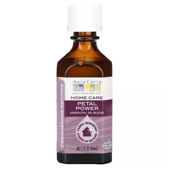 Aura Cacia, Home Care, Essential Oil Blend, Pettle Power, 2 fl oz (59 ml)