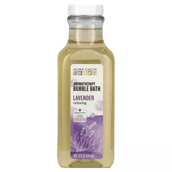 Aura Cacia, Пена для ароматерапии, расслабляющая лаванда, 13 жидких унций (384 мл)
