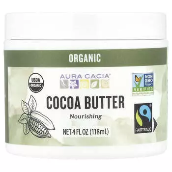 Aura Cacia, Питательное масло какао, 4 жидких унции (118 мл)
