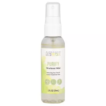 Aura Cacia, спрей для упражнений, очищающий, 59 мл (2 жидкие унции)