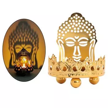 Aureate Tealight Candle Holder Leaves Candlestick for Tabletop Supplies Style B