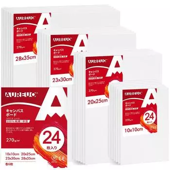 AUREUO Художественная живопись Современная масляная живопись Художественное оформление Холст Доска Товары для начинающих Подарки 24 шт. Разноразмерный хлопок Среднее зерно 11x14