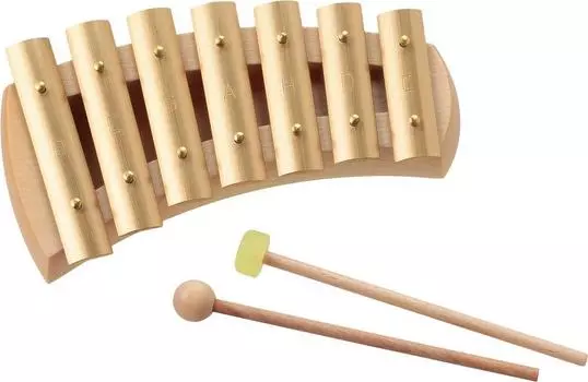 AURIS Musical Instruments Metallophone Brass Glockenspiel Pentatonic 7 Tones