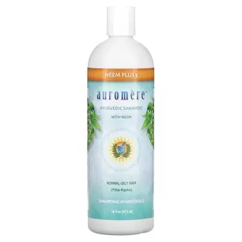 Auromere, Аюрведический шампунь с нимом, Neem Plus 5, 16 жидких унций (473 мл)