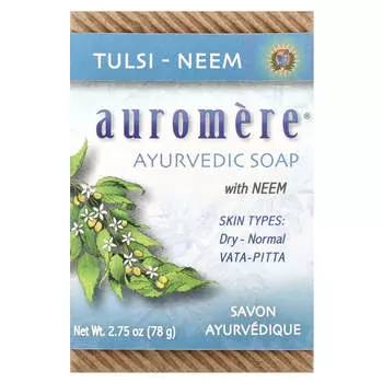 Auromere, Ayurvedic Soap with Neem, Tulsi-Neem, 2.75 oz (78 g)
