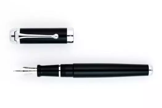 Aurora Fountain Pen EF Extra Fine Font Tarentum Black Genuine Imported Product D11-NE Dual-use