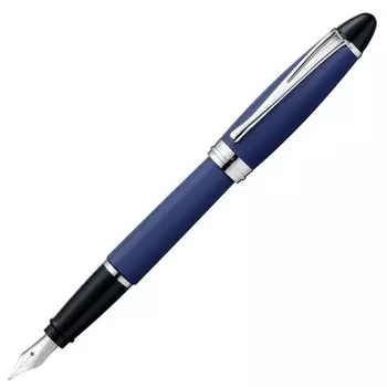AURORA Fountain Pen F Fine Point Epsilon Satin Blue Regular Imported Product B10-BF Dual-use
