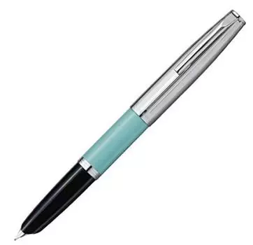 Aurora Fountain Pen M Medium Point Duo Cult Chrome Cap Light Green Limited Genuine Imported Product DC57-CVM Dual-use