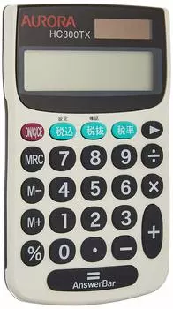 Aurora Japan Handy Calculator HC300TX 12 digit display