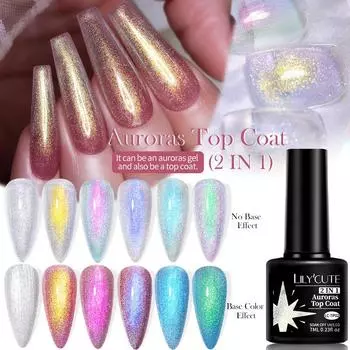 Aurora Nail Art Seal, Symphony Ice Прозрачный Камень Лак Для Ногтей Клей Лазерная Печать 2 В 1