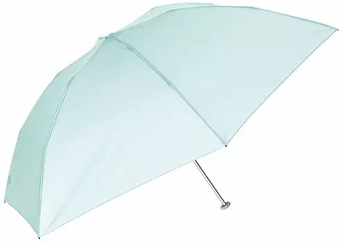 AURORA Plain Lightweight Carbon Folding Umbrella Mint Green 55 [Jill Stuart] JI-17719-19 (UV Treatment) мятный зеленый