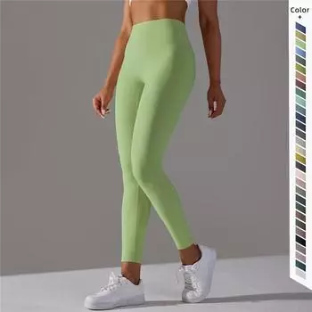 Auroth тонкие леггинсы для йоги ярких цветов женские спортивные колготки для спортзала эластичные брюки с эффектом пуш-ап для фитнеса и упражнений XS