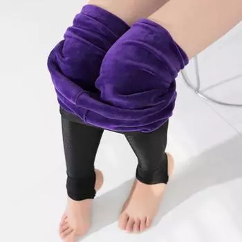 Auroth зимние женские леггинсы эластичные с высокой талией плюс бархатные утепленные леггинсы теплые брюки большие размеры брюки M