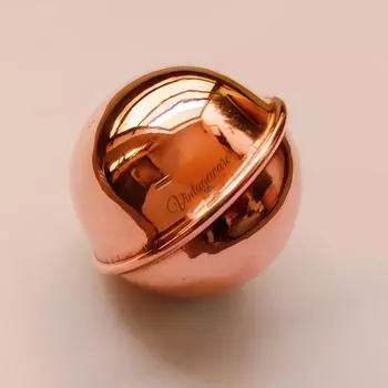 Аюрведический медный шар для очистки воды – 100% чистая медь, маленький круглый дизайн, упаковка 1 шт.