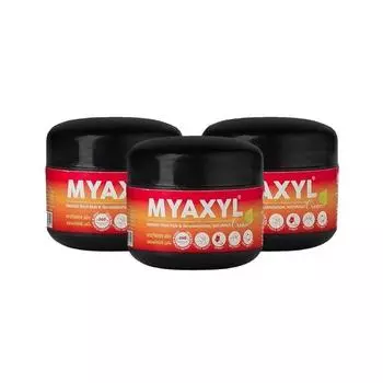 Аюрведический обезболивающий крем Kerala Ayurveda Myaxyl 20 г | Мощная формула двойного действия: Долгосрочное облегчение боли в суставах и мышцах (Пакет из 3)