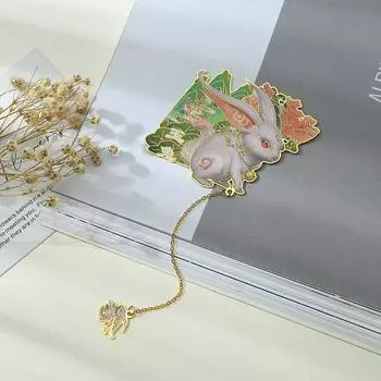 Auspicious Beast Chinese Style Retro Bookmark Chinese Retro Style Brass Bookmark Friends Gift B1