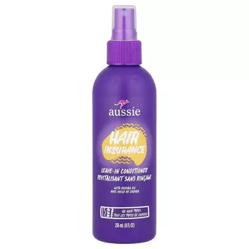 Aussie, Hair Insurance, несмываемый кондиционер с маслом жожоба, для всех типов волос, 8 жидких унций (236 мл)