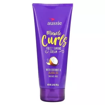Aussie, Miracle Curl, крем для контроля завивания волос, с маслом кокоса и австралийским жожоба, 6,8 унций (193 г)