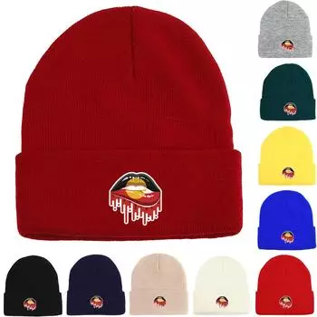 Australia Aborigin Flag Lip Warm Knit Cap Beanie, Patriotic Skullies Beanies Cancer Chemo Fit Headwear Headwear Knitted Hat Beanie as the picture чёрный