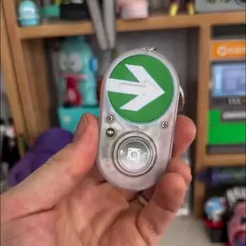 Australian Sidewalk Traffic Light Button Keychain Sound Accessory Handheld Press To Make Sound Keychain Funny Commemorative Gift