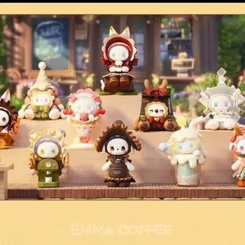 Аутентичная игрушка-кукла ручной работы из серии «Эмма» в коробке-слепке, подарок и украшение для рабочего стола