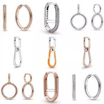 Подлинная 925 пробы серебряная паве-ссылка ME Cool Banana Moon Power Light Me Up серьга-кольцо для женщин подарок на день рождения ювелирные изделия