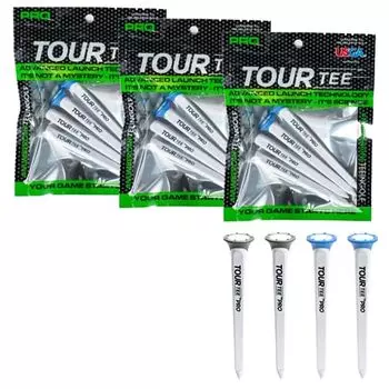 Authentic TOUR TEE PRO Blue x Gray 80mm Golf Tees of Conforms to USGAR A Easy to Tee Up (Set 3) - T-489-130, & Rules,