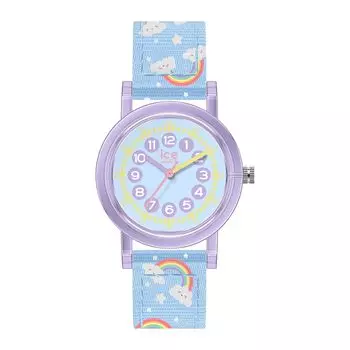 Authorized Distributor Ice Watch Watch Kids Children Ladies 023299 ICE learning Light Blue Rainbow Small 32mm 3 Hands [Ice-watch]