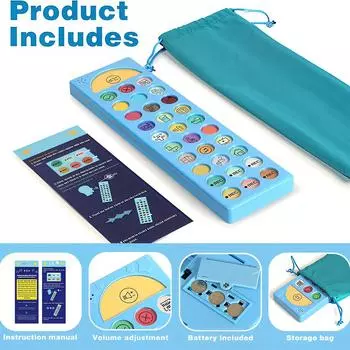 Autistic AAC Device, Joyreal Nonverbal Communication Tool One Size