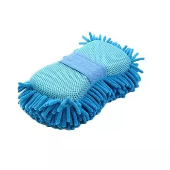 Auto Care Sponge Car Wash Chenille Cleaning Tool Microfiber светло-синий
