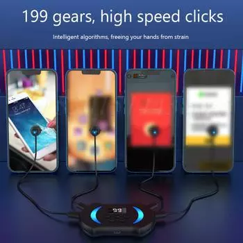 Auto Clicker Mobile Phone Screen Auto Clicker Adjustable Physical Simulation Finger Click Device Automatic Phone Screen Tapper