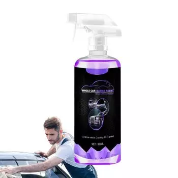Auto Coating Agent Spray 500ml Liquid Car Wax Spray Anti-scratch Hand Spray Auto Coating Brighten Cleaner For Various Car Paint CN