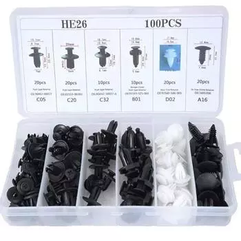 Автомобильный зажим для крепления, комбинированный фиксатор кузова автомобиля, заклепка, бампер, дверная обшивка, фиксатор, застежка Kitt, пластиковая нейлоновая пряжка