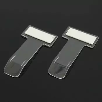 Auto Fastener Clips Parking Ticket Holder Invoice Tickets Holder Transparent Card Clips Permit Clip transparent
