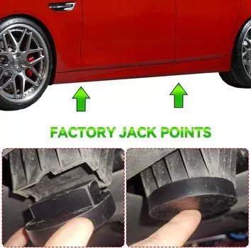 Auto Floor Jack Pads Car Rubber Pad Not Slip Rubber Pad Essential Pad Secure Support During Repairs for Auto Accessories 1pc чёрный