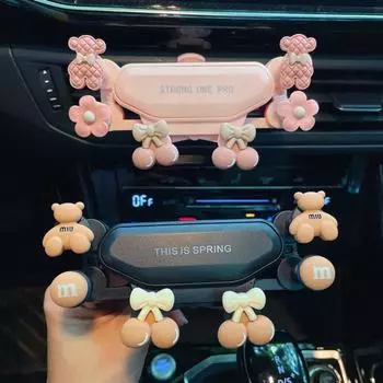 Auto Mount Car Air Vent Clip Mount Bracket Car Phone Stand Holder Smartphones no pattern