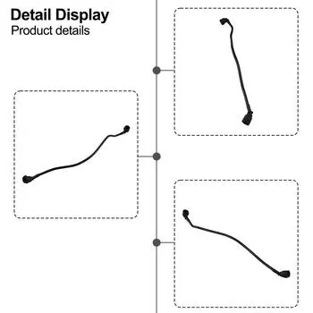 Auto Parts Engine Coolant Hose Car Engine Coolant Over Flow Hose For BMW X3 X4 2011-2018 L4 17128651298