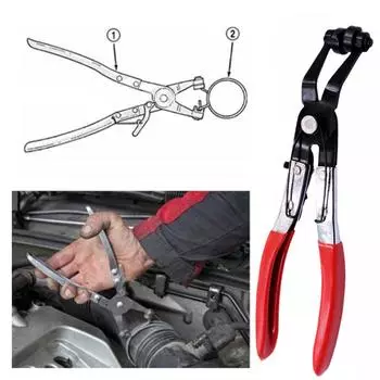 Auto Pliers Removal Tools For Water Pipe Hose Flat Band Tube Clamps Repair Kit Motorcycle Truck Trailer Car Accessories красный