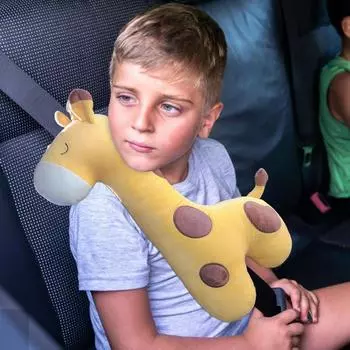 Auto Seat Belt Cover Soft Cartoon Animal Seatbelt Pads Thick Cushion Safety Strap Cushion Neck Protector Comfortable Driving For