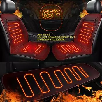 Auto Seat Protector Mat Universal Durable 12/24v Auto Parts Seat Cushion Multifunctional Warm Plush Car Interior Accessories