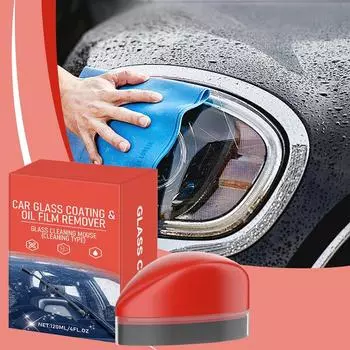 Auto Side Window Dirt Remover 120ml Truck Glass Coating Remover Agent Truck Glass Polishing Tool Windshield Detailing Cleaner