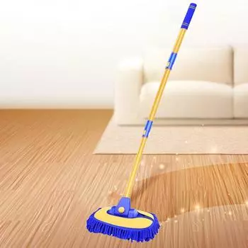 Auto Washing Mop Telescoping Auto Detailing Mop Long Handle Vehicle Care Cleaner Chenille Car Maintenance Tools