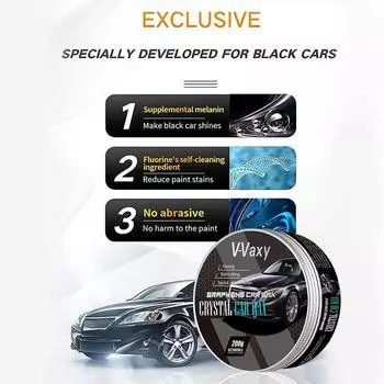 Auto Wax Crystal Plating Hard Glossy Wax 200g Car Detailing Black Ceramic Surfaces Coating Film Polishing Car Supplies CN