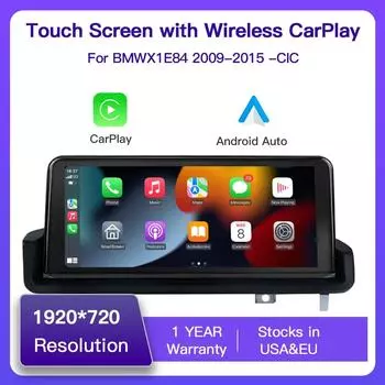 AUTOabc Беспроводной Linux carplay Android Auto Мультимедийный Дисплей Для BMW X1 E84 2009-2015 CIC Навигация Воспроизведение Видео
