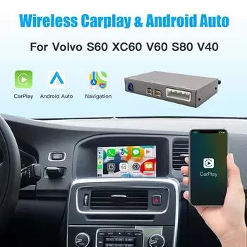 AUTOABC беспроводной/проводной Carplay Android Auto модуль для Volvo V40 V60 V70 S60 S80 XV60 XC70 D2 5.8 OEM экран радио камера