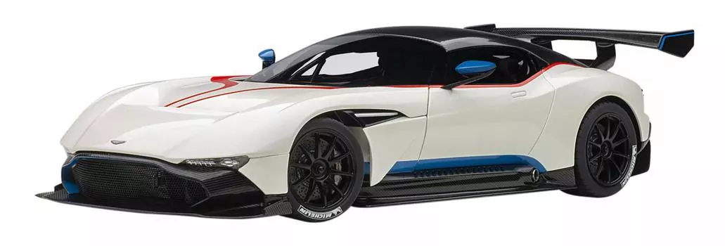 AUTOart Aston Martin Vulcan Metallic Red Stripe Готовый продукт 1/18 Белый/Синий и